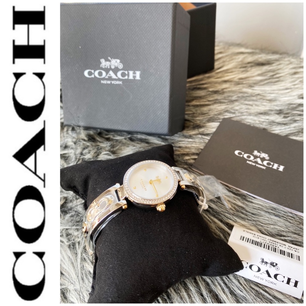 NWT authentic Coach silver watch